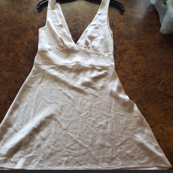 Princess Polly Pink Mini Dress with Satin Finish and Wrap Bodice - Picture 9 of 9